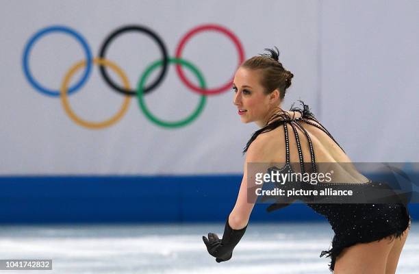 Kaetlyn Osmond of Canada performs in Ladies Short Program Figure Skating event at the Iceberg Skating Palace during the Sochi 2014 Olympic Games,...