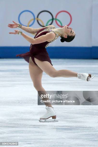 Kaetlyn Osmond of Canada performs in the Figure Skating Women's Free Skating event at Iceberg Skating Palace during the Sochi 2014 Olympic Games,...