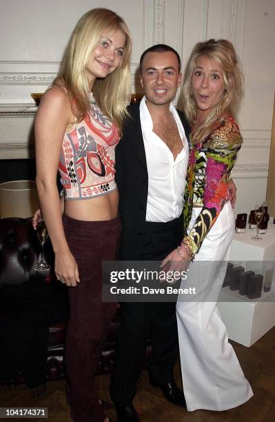 Gemma Kidd, Julian Mc Donald And Cosmo Jenks , 'Givenchy' Launches Julian Macdonald Aftershave And Lotions In Belgravia, London