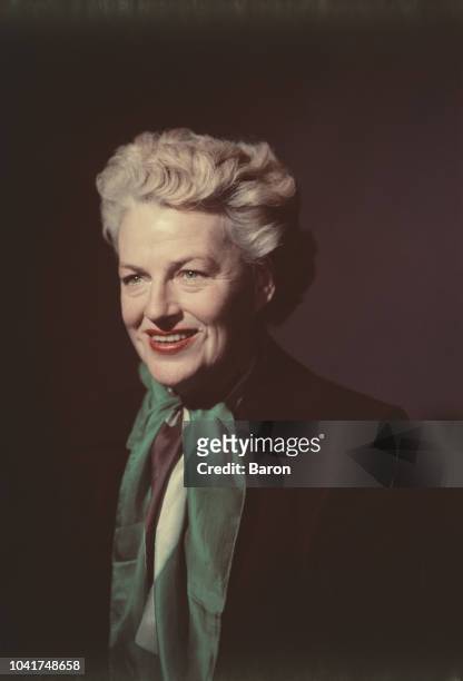 English actress, singer and comedian Gracie Fields , circa 1955.