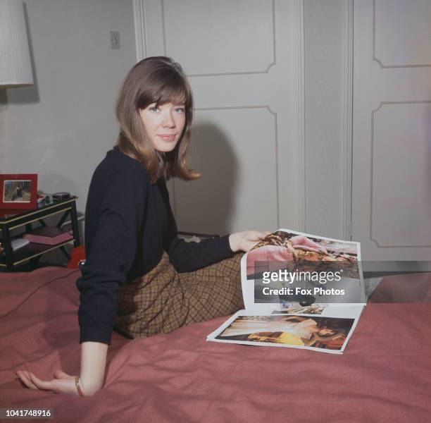 French singer and songwriter Francoise Hardy, circa 1965.