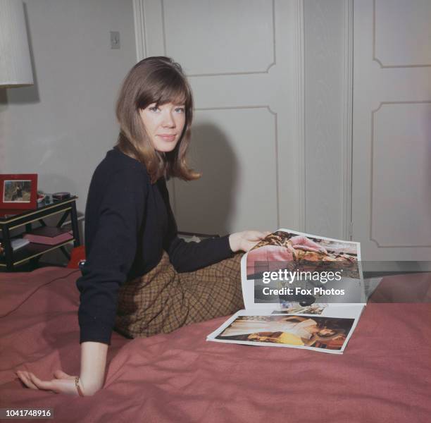 French singer and songwriter Francoise Hardy, circa 1965.