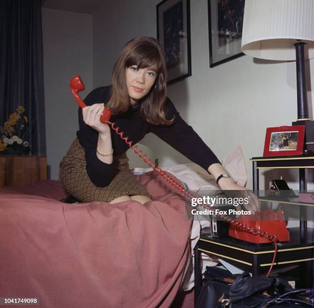 French singer and songwriter Francoise Hardy, circa 1965.