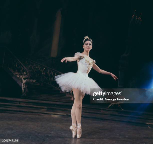 English ballerina Margot Fonteyn stars in a Royal Ballet production of 'Cinderella' at the Royal Opera House in Covent Garden, London, 21st December...