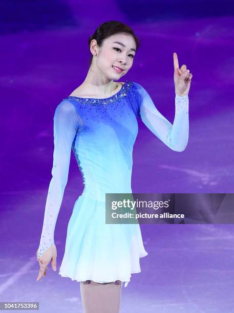 Kim Yuna of South Korea performs during the figure skating gala exhibition at Iceberg Skating Palace during the Sochi 2014 Olympic Games, Sochi,...