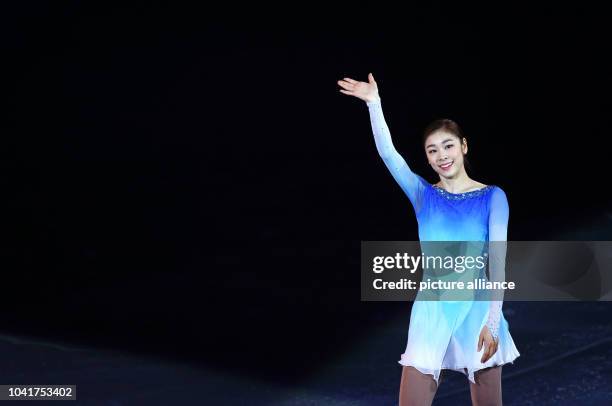 Kim Yuna of South Korea performs during the figure skating gala exhibition at Iceberg Skating Palace during the Sochi 2014 Olympic Games, Sochi,...
