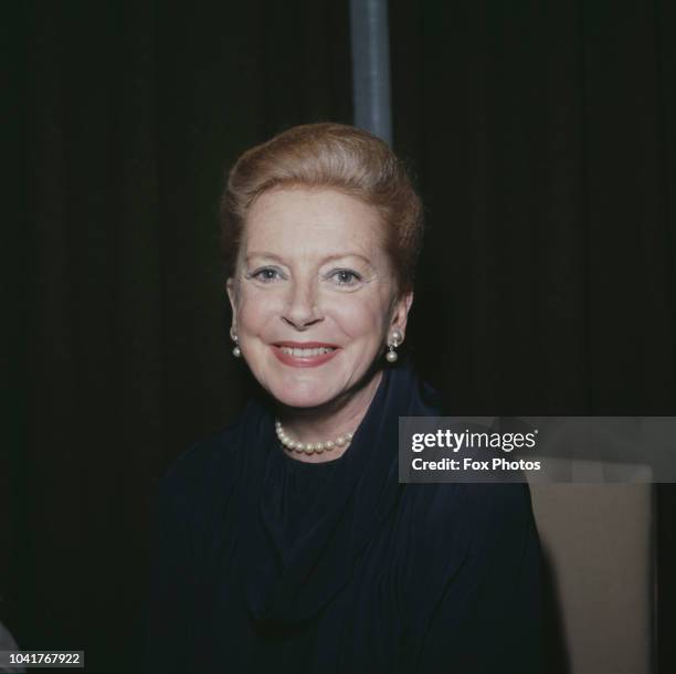 Scottish actress Deborah Kerr , who is to star in a new film, 'Reunion at Fairborough', 1984.