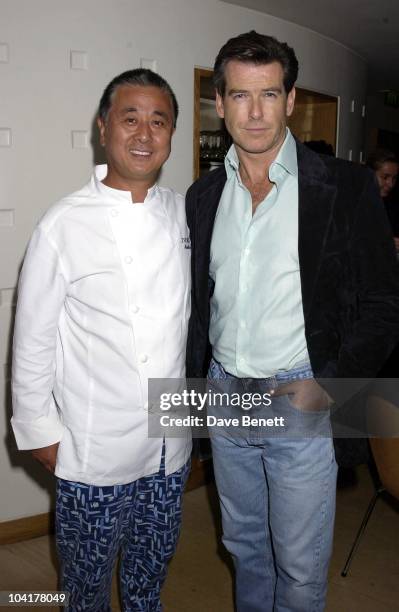 Pierce Brosnan With Nobu, West End Restaurant Nobu Celebrated It's 5th Birthday With Pierce Brosnan As Guest Of Honour.