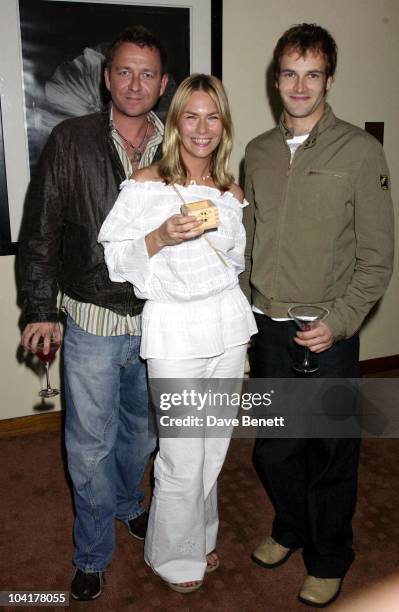 Sean Pertwee And Wife Jackie With Johnny Lee Miller, West End Restaurant Nobu Celebrated It's 5th Birthday With Pierce Brosnan As Guest Of Honour.