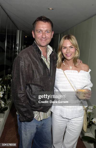 Sean Pertwee And Wife Jackie, West End Restaurant Nobu Celebrated It's 5th Birthday With Pierce Brosnan As Guest Of Honour.