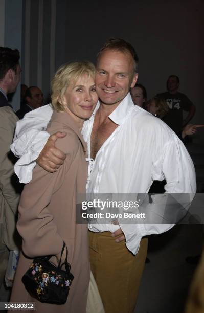 Trudie Styler Came Back Stage To Meet Her Husband Sting, The Highly Sucessful Comedy "The Play What I Wrote" ,which Has Been Playing To Full Houses...