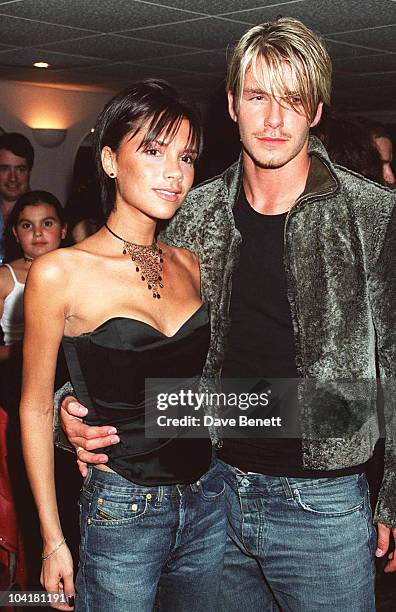 Victoria Adams & David Beckham, Backstage After Whitney Houston Concert, At Wembley Arena, London