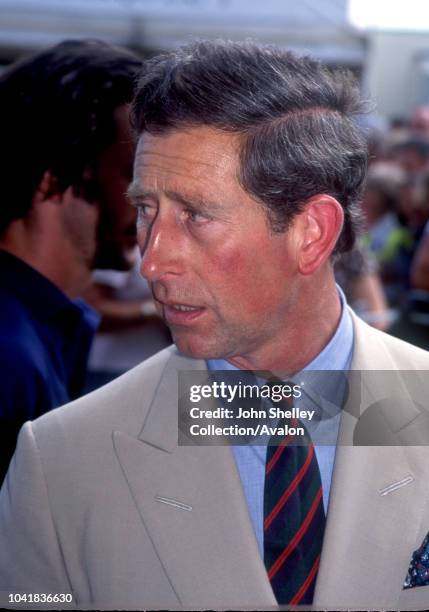 Prince Charles, Prince of Wales, Hampton Court Palace Flower Show, 6th July 1995.