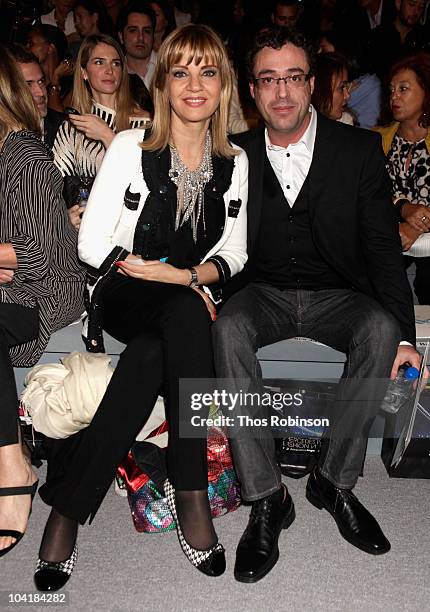 Tete Coustarot and Javier Goicoechea attend the Argentina Group Show Spring 2011 fashion show during Mercedes-Benz Fashion Week at The Stage at...