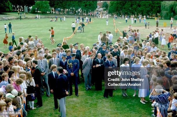 Prince Charles, Prince of Wales, and Diana, Princess of Wales, visit Australia, Adelaide, South Australia, 26th March 1983.