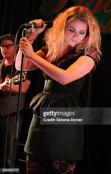 Singer Charlotte Church debuts her new album 'Back To Scratch' at The Pigalle Club on September 16, 2010 in London, England.