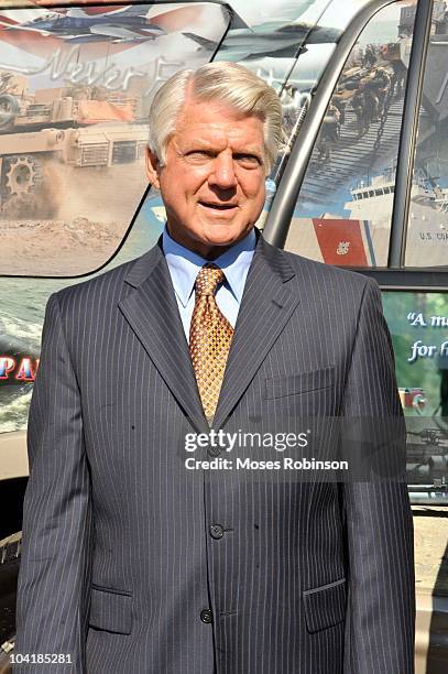 Former NFL Coach Jimmy Johnson attends Crown Royal & Jimmy Johnson Launch Crown Royal Operation CAMO Care Package at Magnolia Hall at Piedmont Park...