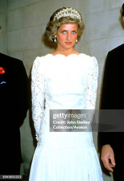 Prince Charles, Prince of Wales, and Diana, Princess of Wales, visit Washington DC, At a dinner in Washington DC hosted by the British Ambassador Sir...