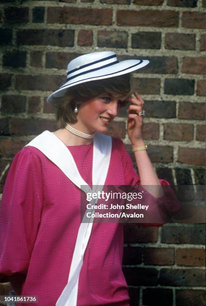 Diana, Princess of Wales, Wedding of Diana's former flatmate Carolyn Pride and William Bartholomew at Chelsea Old Church, 3rd September 1982.