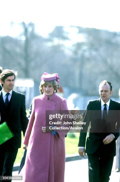Diana, Princess of Wales, Opening Sony Factory in Bridgend, Wales, 7th April 1982.