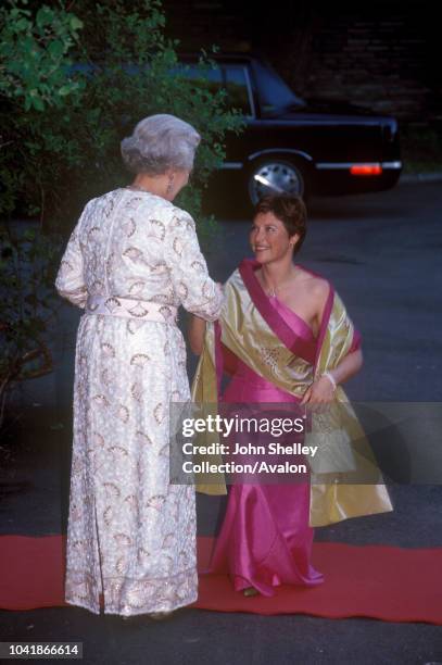 Queen Elizabeth II visits Norway, Princess Martha Louise, Reception at the British Ambassador's Residence, 31st May 2001.