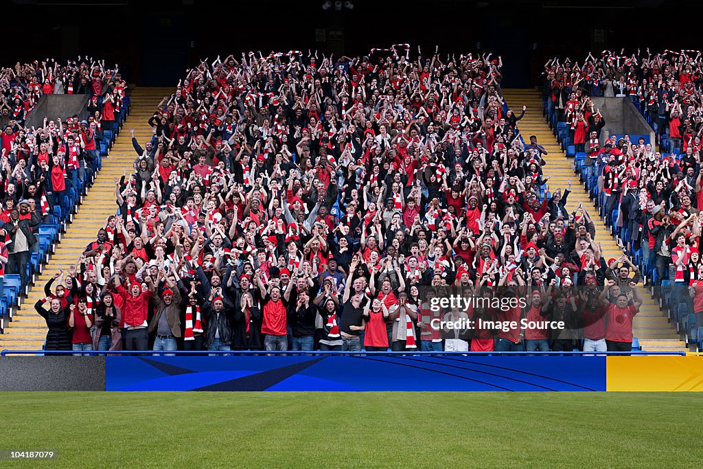 Football crowd in stadium