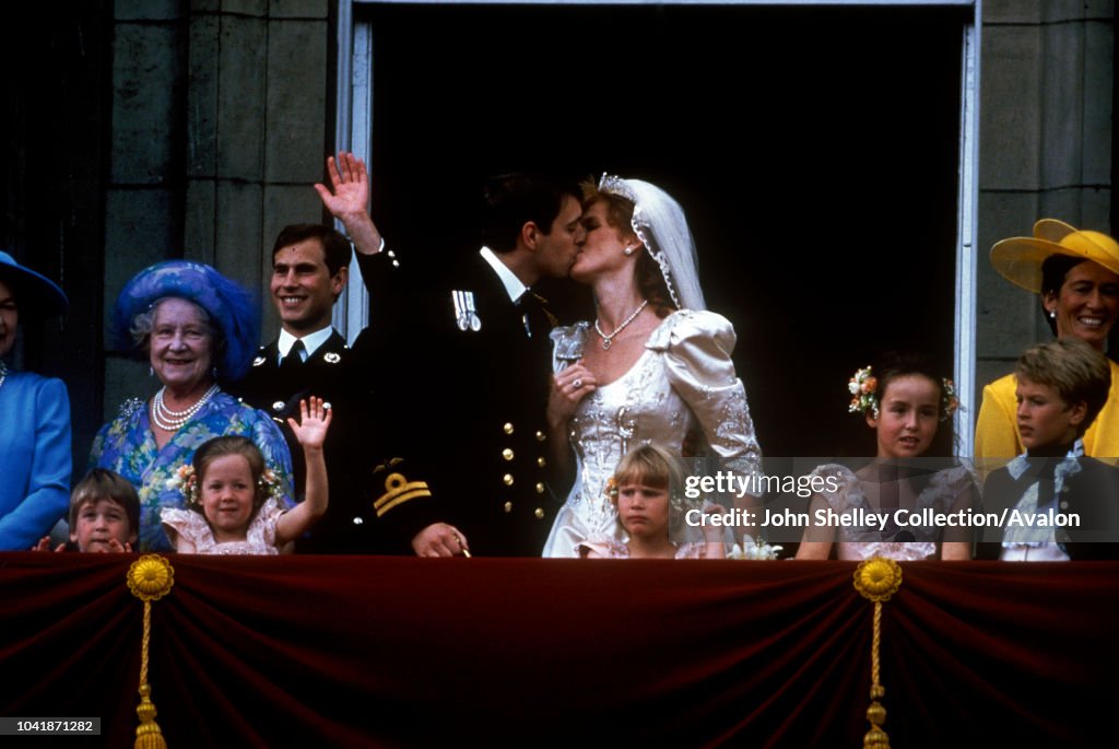 The wedding of Prince Andrew, Duke of York, and Sarah Ferguson at Westminster Abbey, London, UK