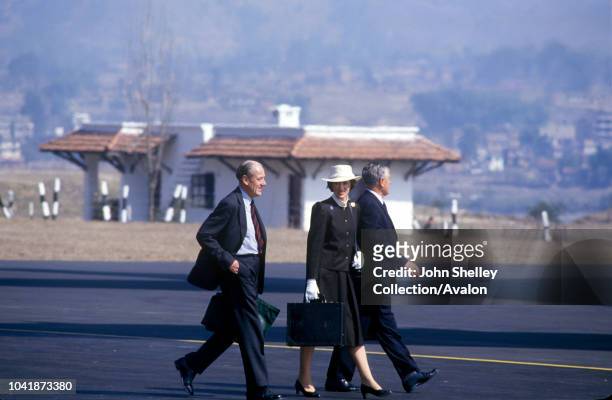 Queen Elizabeth II state visit to Nepal, 17th - 21st February 1986, The Lady Susan Hussey, Lady in Waiting to Her Majesty Queen Elizabeth II.
