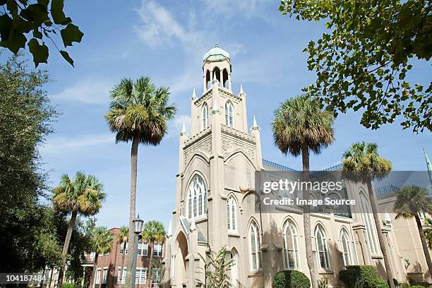 usa, georgia, savannah, congregación mickve israel - savannah georgia fotografías e imágenes de stock