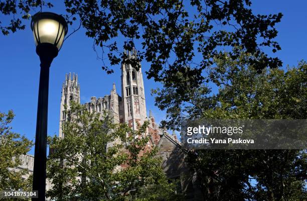Yale University Law School is shown on the day the U.S. Senate Judiciary Committee was holding hearings for testimony from Supreme Court nominee...