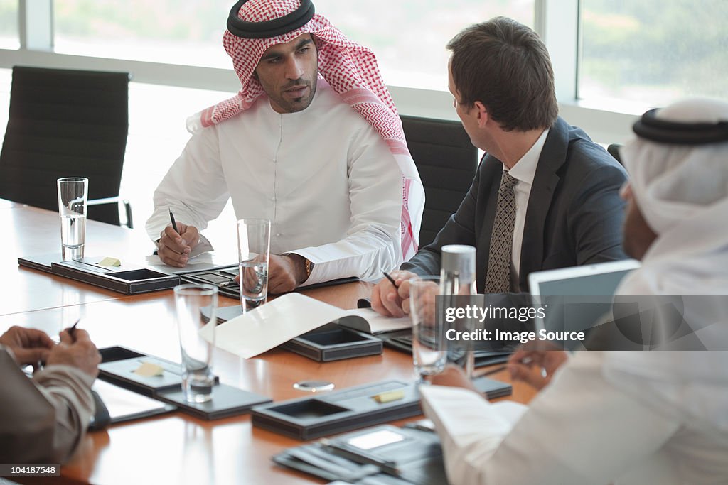 Businessmen in a meeting