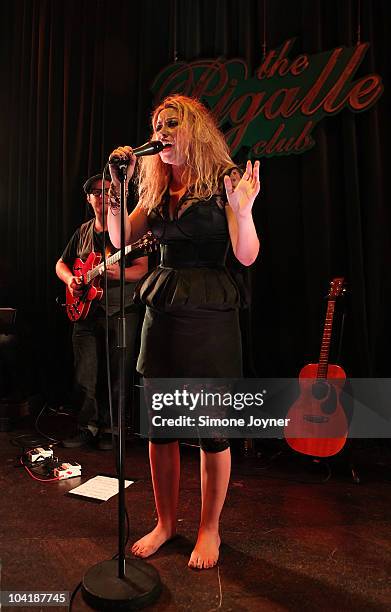 Singer Charlotte Church debuts her new album 'Back To Scratch' at The Pigalle Club on September 16, 2010 in London, England.