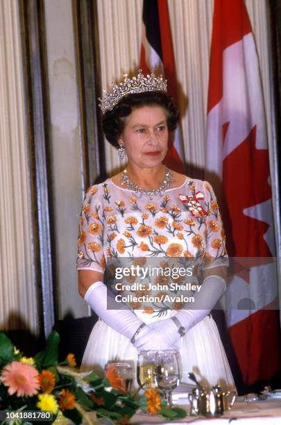 Queen Elizabeth II, Tour of Canada, 24th September 1984.