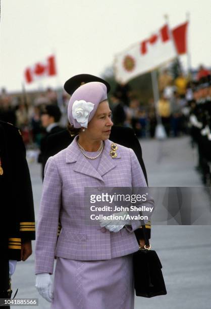 Queen Elizabeth II, Tour of Canada, 24th September 1984.
