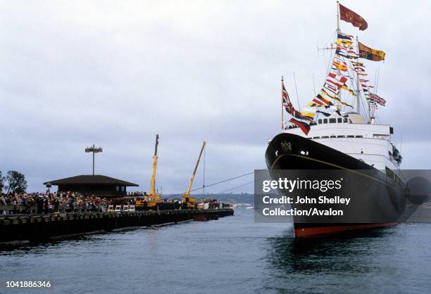 Queen Elizabeth II, State Visit to the United States of America, Arrival in San Diego, California, 26th February 1983.