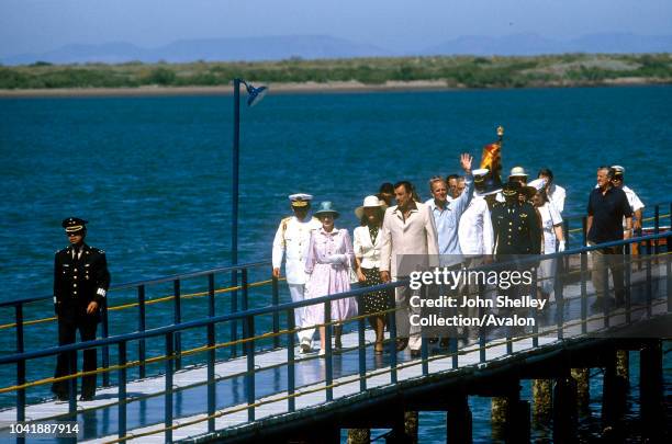 Queen Elizabeth II, Mexico, Prince Philip, Duke of Edinburgh, 17th February 1983.