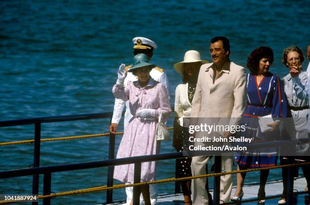 Queen Elizabeth II, Mexico, 17th February 1983.