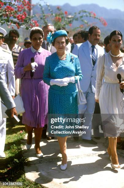 Queen Elizabeth II, Mexico, 17th February 1983.