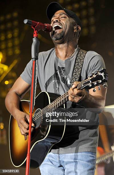 Darius Rucker performs in advance of his Charleston, SC 1966 release at Shoreline Amphitheatre on September 15, 2010 in Mountain View, California.