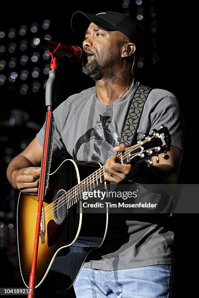 Darius Rucker performs in advance of his Charleston, SC 1966 release at Shoreline Amphitheatre on September 15, 2010 in Mountain View, California.