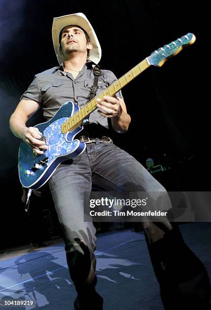 Brad Paisley performs part of his H2O Tour at Shoreline Amphitheatre on September 15, 2010 in Mountain View, California.