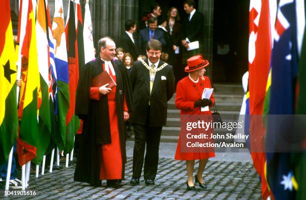 Queen Elizabeth II, Attending the Commonwealth Observance at Westminster Abbey, 9th March 1998.