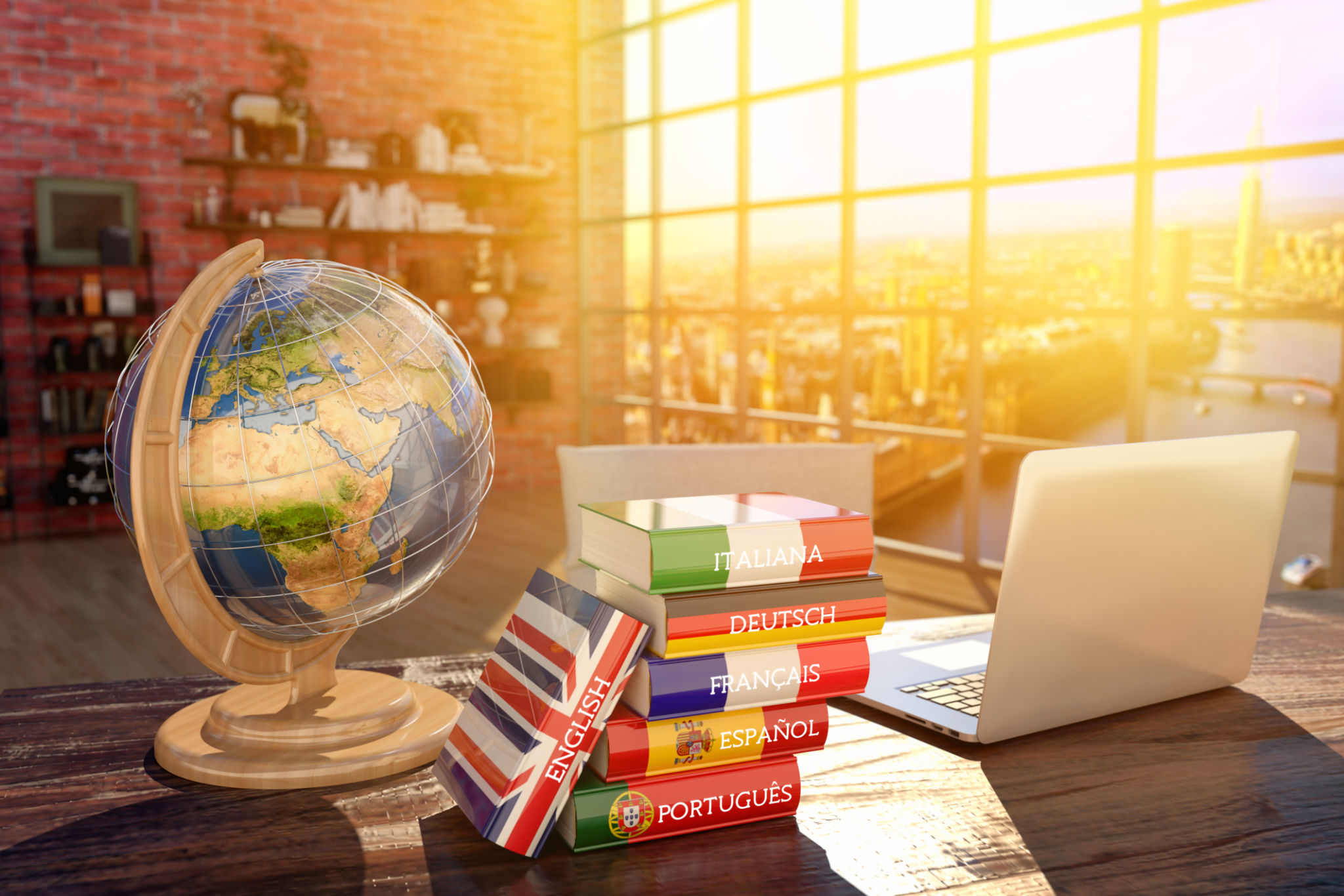 english language globe
