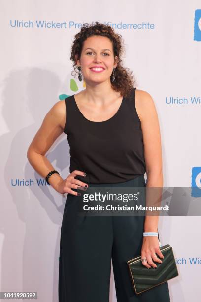 Katie Gallus attends the Ulrich Wickert and Peter Scholl-Latour award at Bar jeder Vernunft on September 27, 2018 in Berlin, Germany.