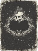 Background  with  skull