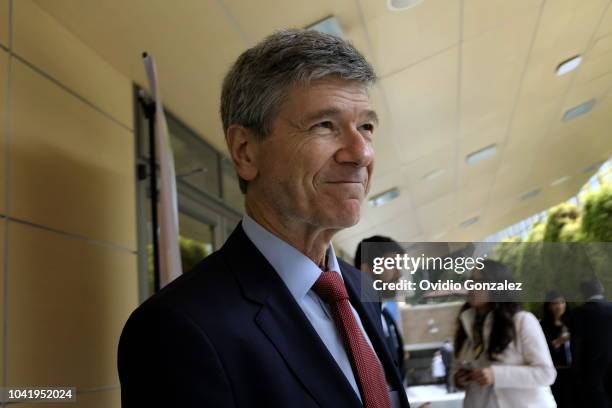 Director of the Earth Institute at Columbia University Professor Jeffrey Sachs smiles during the Inauguration of the Sustainable Development Goals...
