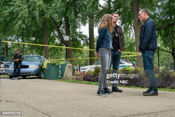 Bad Boys" Episode 602 -- Pictured: Jesse Lee Soffer as Jay Halstead, Jason Beghe as Hank Voight --