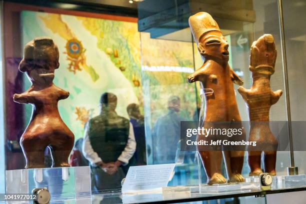 Pottery of the Mesoamerican Preclassic Period on display in the National Museum of Anthropology.