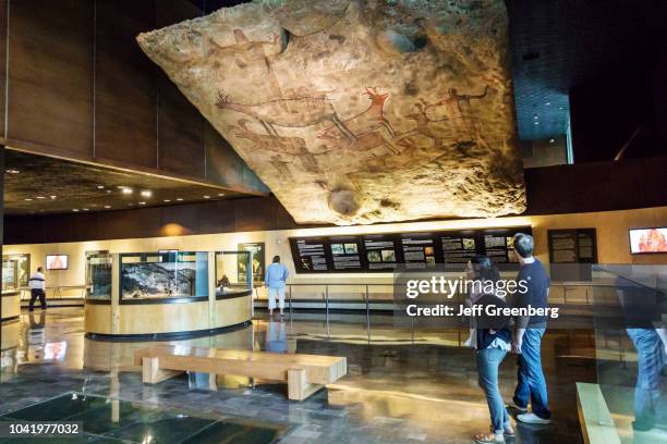 The interior of the National Museum of Anthropology.