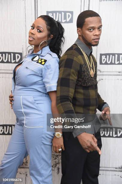 Remy Ma and Papoose visit Build Series to discuss the VH-1 reality show 'Remy & Papoose: Meet the Mackies' at Build Studio on September 27, 2018 in...